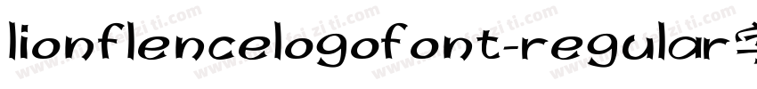 lionflencelogofont-regular字体字体转换