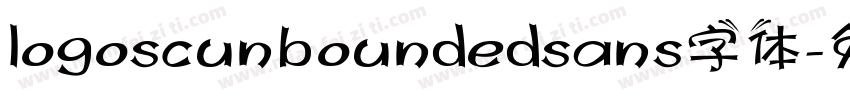 logoscunboundedsans字体字体转换