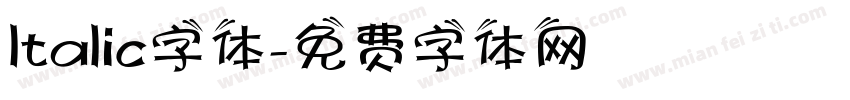 ltalic字体字体转换