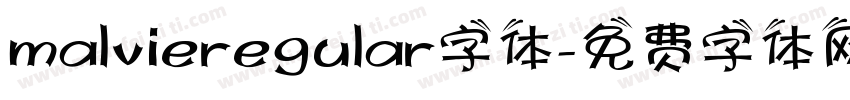 malvieregular字体字体转换