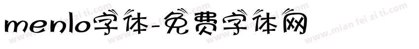 menlo字体字体转换