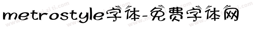 metrostyle字体字体转换