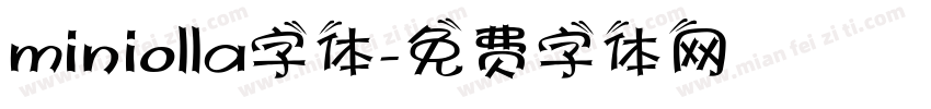 miniolla字体字体转换