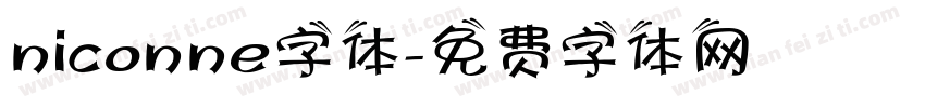niconne字体字体转换