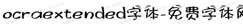 ocraextended字体字体转换