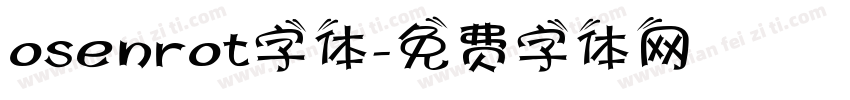 osenrot字体字体转换