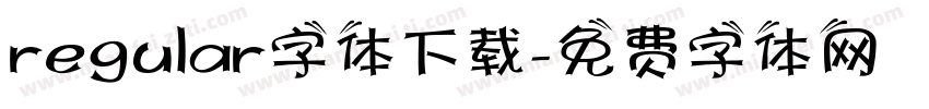 regular字体下载字体转换