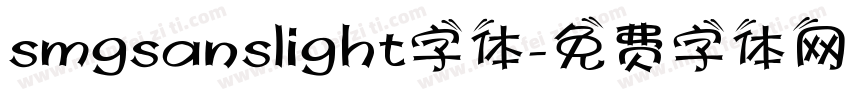 smgsanslight字体字体转换