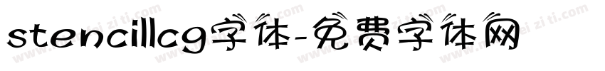 stencillcg字体字体转换