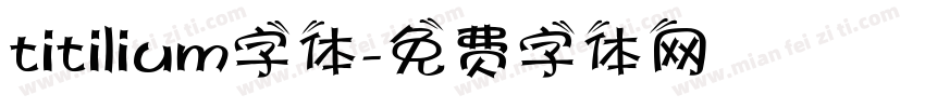 titilium字体字体转换