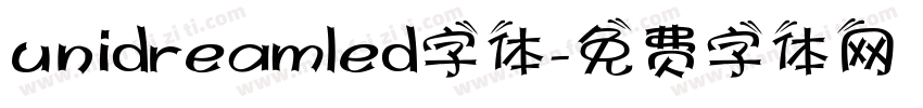 unidreamled字体字体转换