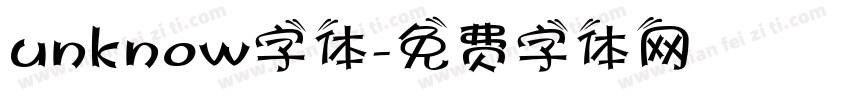 unknow字体字体转换