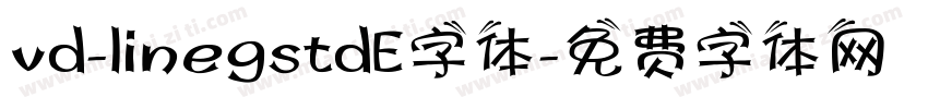 vd-linegstdE字体字体转换