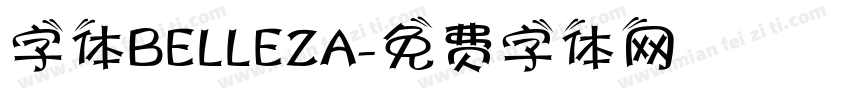 字体BELLEZA字体转换