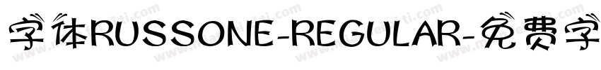 字体RUSSONE-REGULAR字体转换
