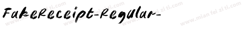 FakeReceipt-Regular字体转换