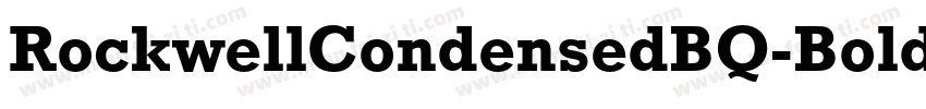 RockwellCondensedBQ-Bold字体转换