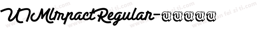 UTMlmpactRegular字体转换