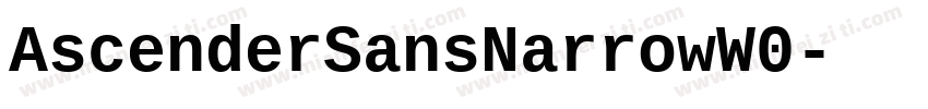 AscenderSansNarrowW0字体转换
