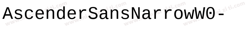 AscenderSansNarrowW0字体转换