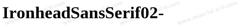 IronheadSansSerif02字体转换