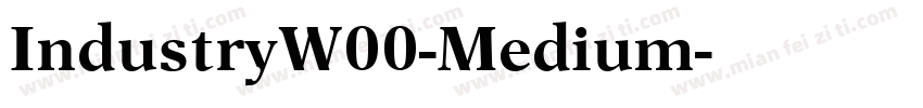 IndustryW00-Medium字体转换