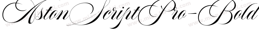 AstonScriptPro-Bold字体转换