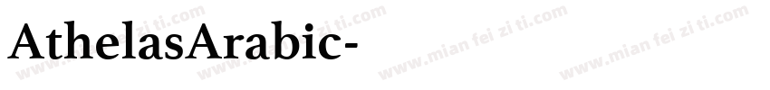 AthelasArabic字体转换