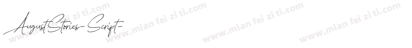 AugustStories-Script字体转换