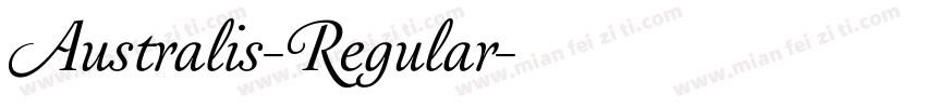 Australis-Regular字体转换