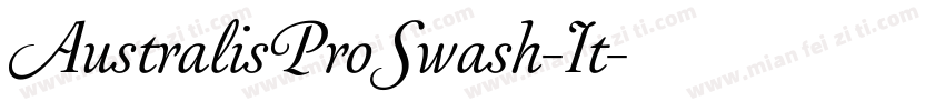 AustralisProSwash-It字体转换