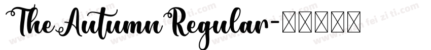 TheAutumnRegular字体转换