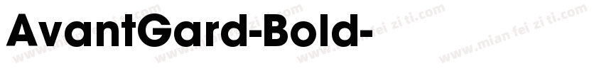 AvantGard-Bold字体转换