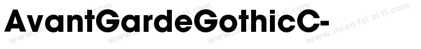 AvantGardeGothicC字体转换