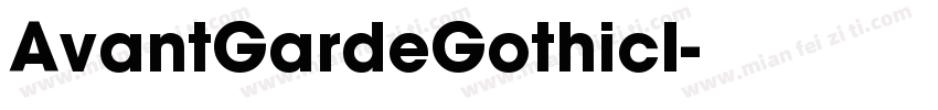 AvantGardeGothicI字体转换
