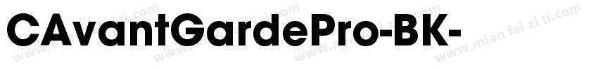 CAvantGardePro-BK字体转换
