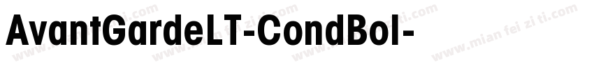 AvantGardeLT-CondBol字体转换