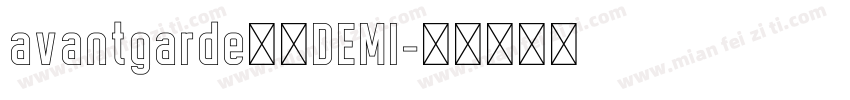 avantgarde字体DEMI字体转换