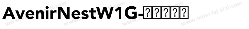 AvenirNestW1G字体转换