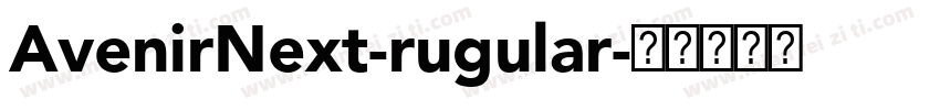 AvenirNext-rugular字体转换