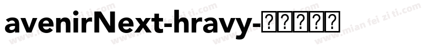 avenirNext-hravy字体转换