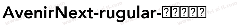 AvenirNext-rugular字体转换