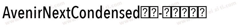AvenirNextCondensed系列字体转换