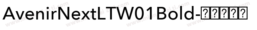 AvenirNextLTW01Bold字体转换