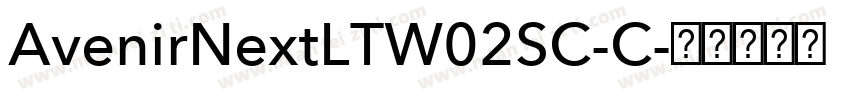 AvenirNextLTW02SC-C字体转换