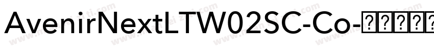 AvenirNextLTW02SC-Co字体转换