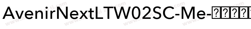 AvenirNextLTW02SC-Me字体转换