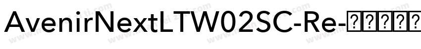AvenirNextLTW02SC-Re字体转换