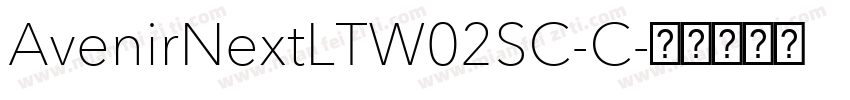 AvenirNextLTW02SC-C字体转换