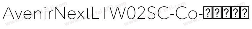 AvenirNextLTW02SC-Co字体转换